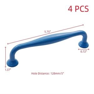 Drawer Pulls Blue Kitchen Cabinet Handles